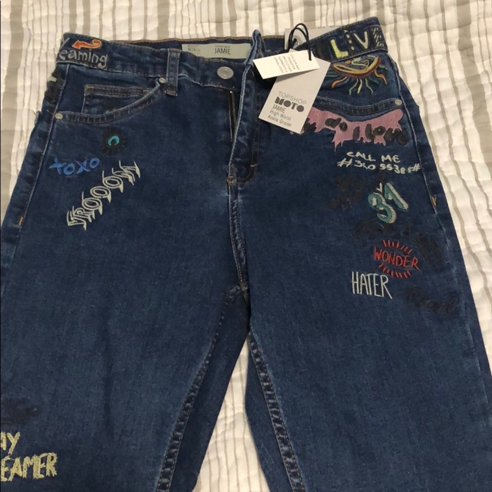 TopShop Jamie high waist jeans
